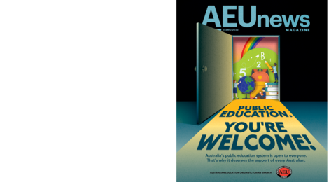 AEU news magazine Term 2 2023 cover